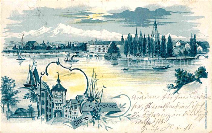 Konstanz Bodensee Tor Segelboot