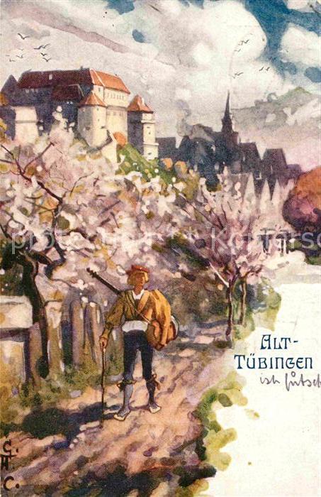 TueBINGEN BW Kuenstlerkarte G. A. C.