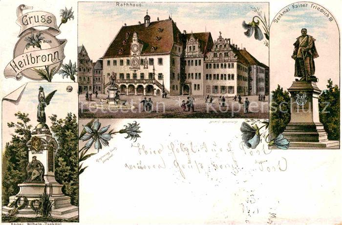 Heilbronn Neckar Rathaus Denkmal Kaiser Friedrich III