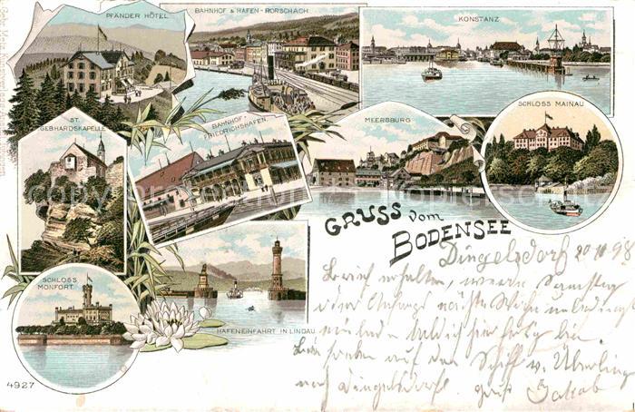 Konstanz Bodensee Schloss Mainau Rorschach Bahnhof Hafen Meersburg