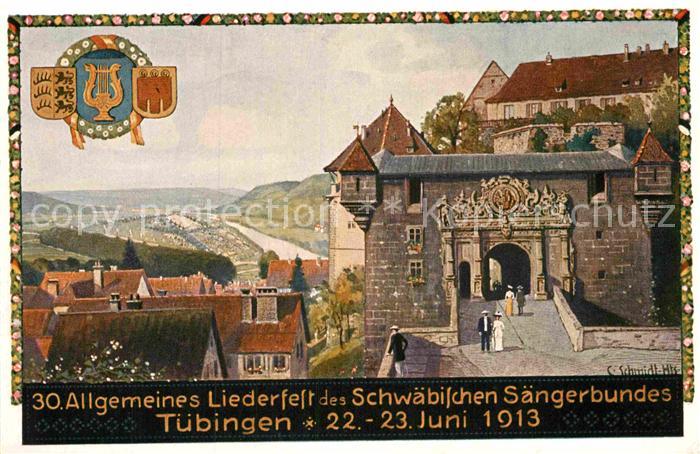 TueBINGEN BW 30. Allgemeines Liederfest Schwaebischen Saengerbunedes Kuenstlerka
