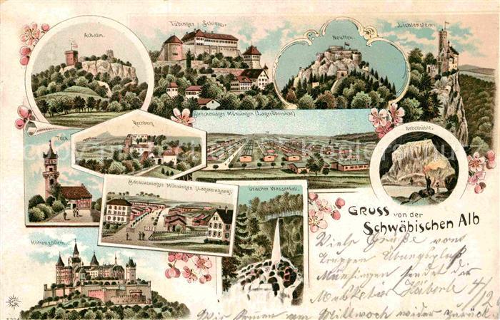 Muensingen Teck Tuebinger Schloss Lichtenstein Rechberg