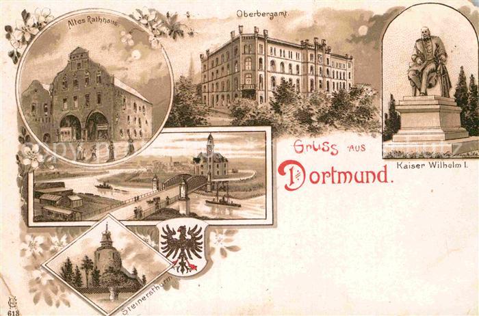 DORTMUND  CITY Oberbergamt Kaiser Wilhelm I Altes Rathaus
