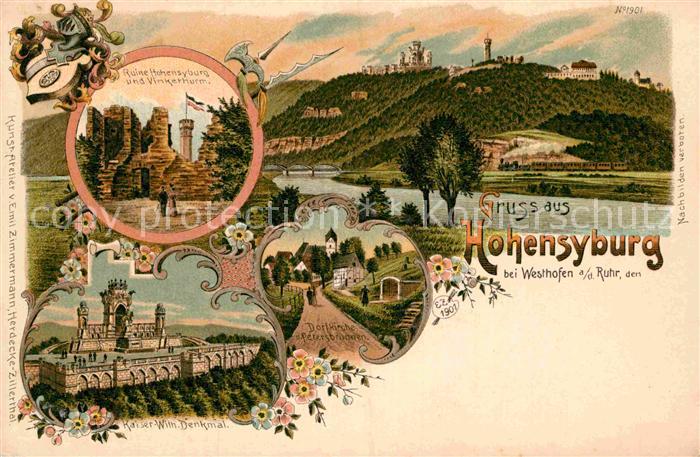 Hohensyburg Ruine Vinkethurm Kaiser-Wilhelm-Denkmal Dorfkirche