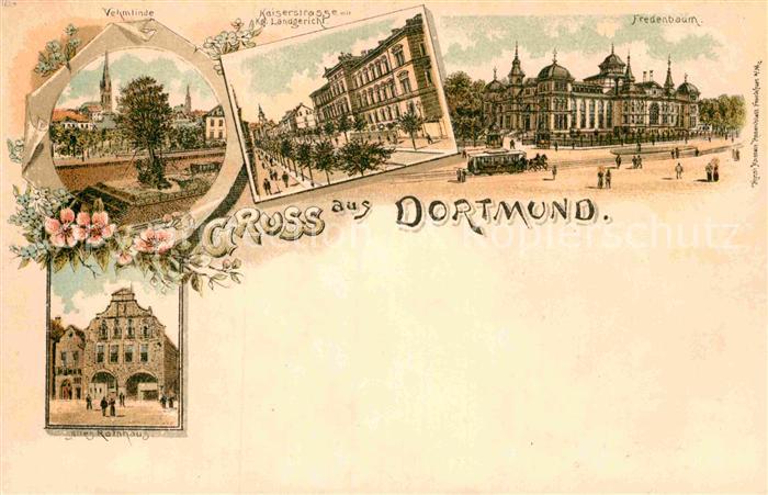 DORTMUND  CITY Vehmlinde Fredenbaum Kaiserstrasse altes Rathaus