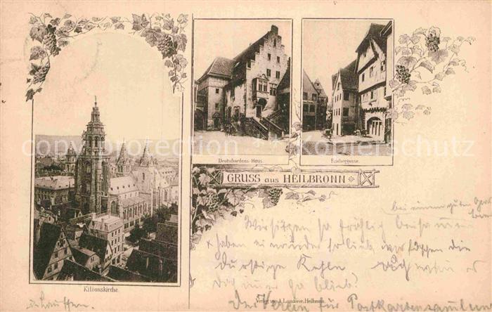 Heilbronn Neckar Kilianskirche Deutschordenshaus Fischergasse