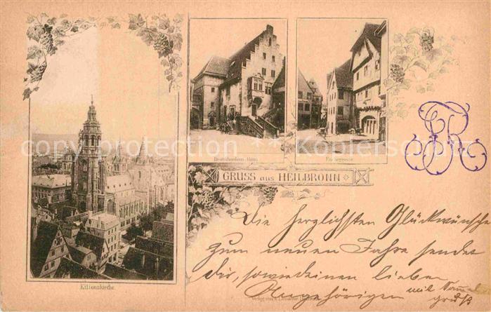 Heilbronn Neckar Kilianskirche Deutschordens-Haus Fischergasse