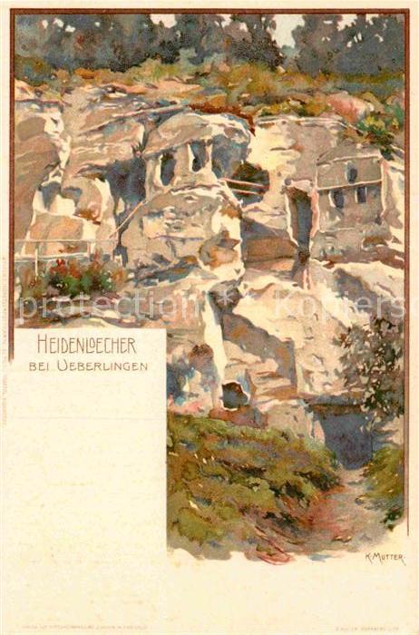 ueberlingen Bodensee Heidenloecher Kuenstler K. Mutter