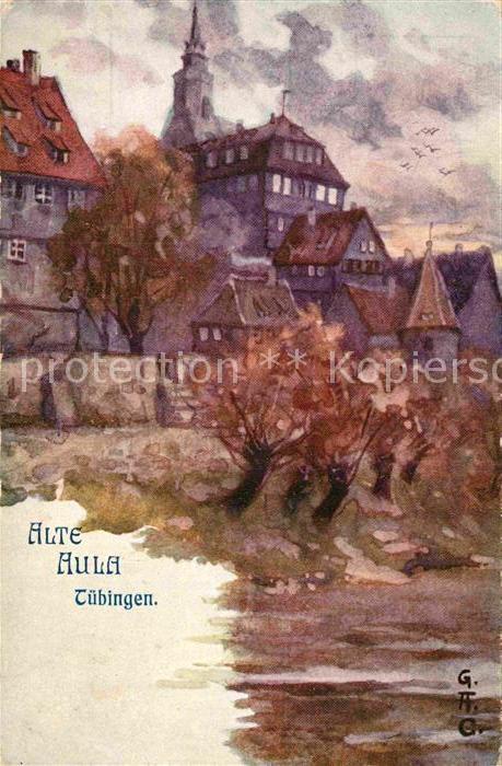 TueBINGEN BW Alte Aula Kuenstlerkarte