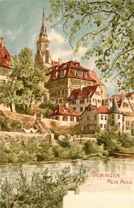 TueBINGEN BW Alte Aula Kuenstlerkarte