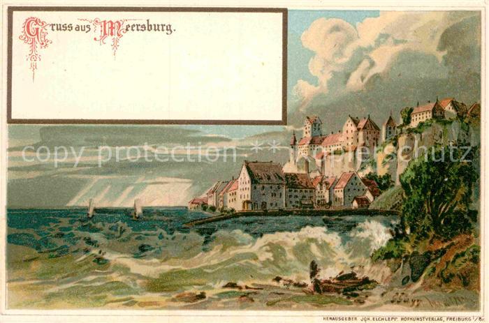 Meersburg Bodensee Kuenstlerkarte