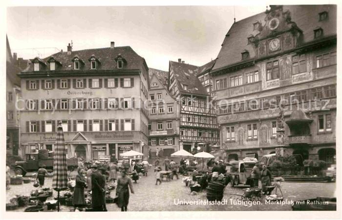 TueBINGEN BW Marktplatz Rathaus
