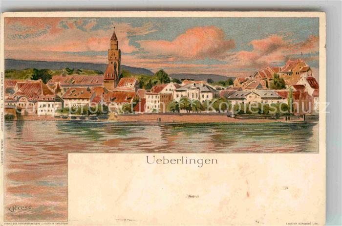 ueberlingen Bodensee Kuenstlerkarte C. Biese