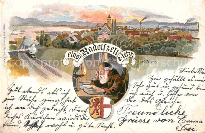 Radolfzell Bodensee Kuenstlerkarte K. Fuchs Eisenbahn