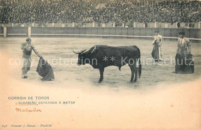 Madrid Spain Corrida de Toros Algabeno Matador