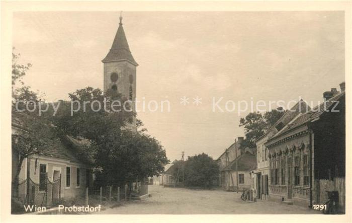 Probstdorf Wien Kirche Ortsansicht