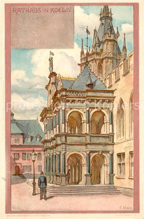 Koeln Rhein Rathaus Künstler Hein