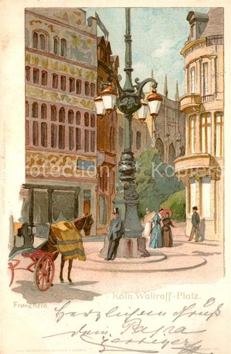 Koeln Rhein Wallraff Platz Künstler Hein