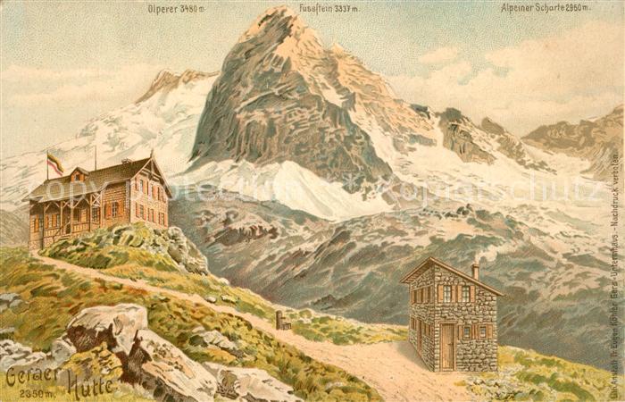 Geraerhütte Olperer Fussstein Alpeiner Scharte