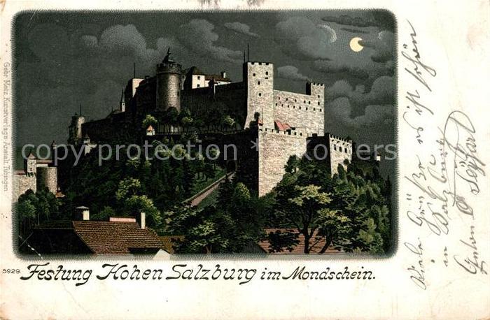 SALZBURG  AT Festung Hohen Salzburg Mondschein