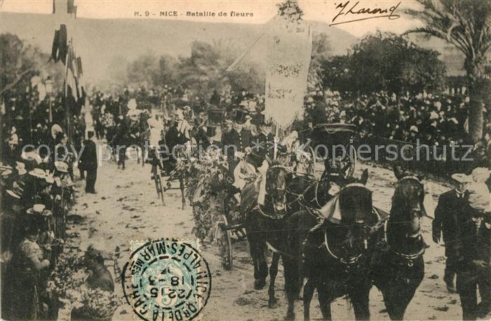 Nice Alpes Maritimes Bataille de fleurs