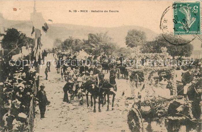 Nice Alpes Maritimes Battaille de fieurs