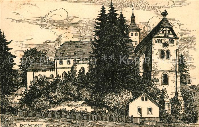 Denkendorf Wuerttemberg Zeichnung Elsässer