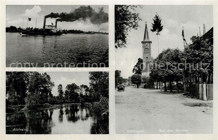 Soellingen Rheinmuenster Kirche Altrhein