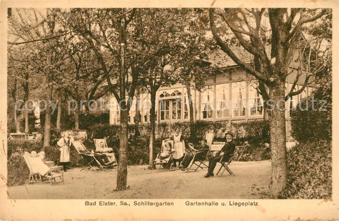 Bad Elster Schillergarten Gartenhalle Liegeplatz
