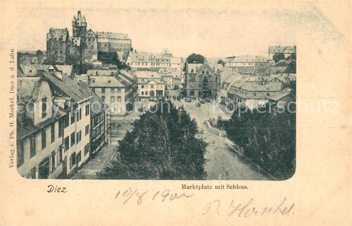 Diez Lahn Marktplatz Schloss