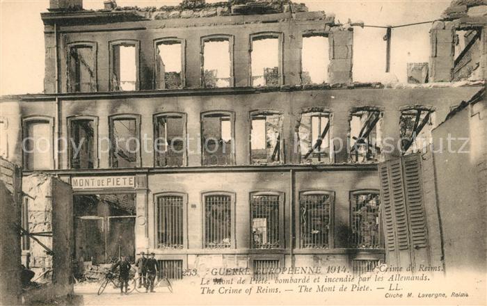 Reims Champagne Ardenne Mont de Piele Kriegszerstörungen