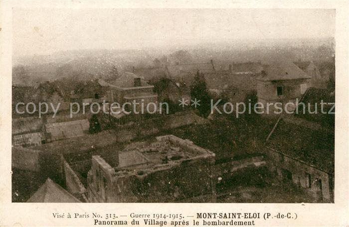 Mont-Saint-Eloi Kriegszerstörungen der Häuser