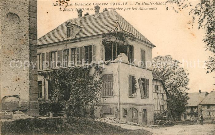 Alsace Elsass Lateinschule Kriegszerstörungen