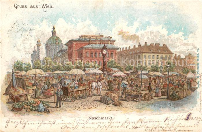 WIEN AT Naschmarkt Künstlerkarte