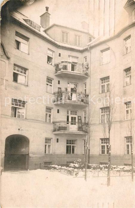 Muenchen Bayern Innenhof Mietshaus