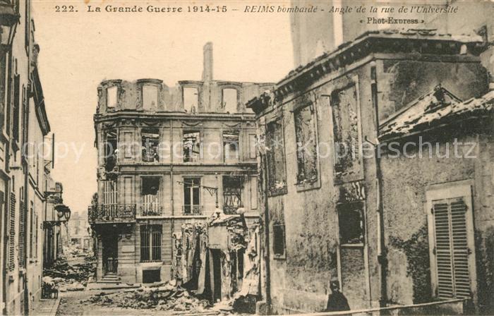 Reims Champagne Ardenne Ruede Universite Kriegszerstörungen