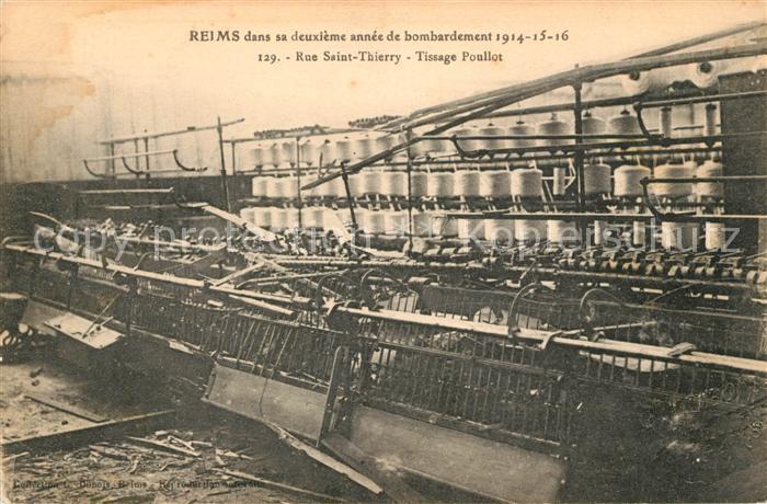 Reims Champagne Ardenne Rue Saint Thierry Kriegszerstörte Fabrik