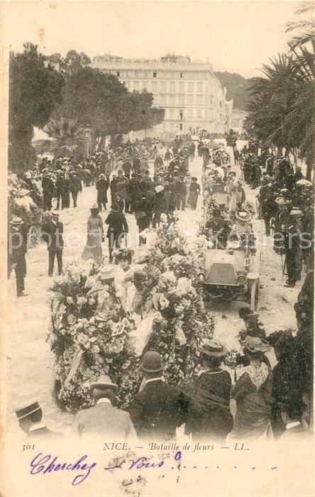 Nice Alpes Maritimes Bataille de fleurs