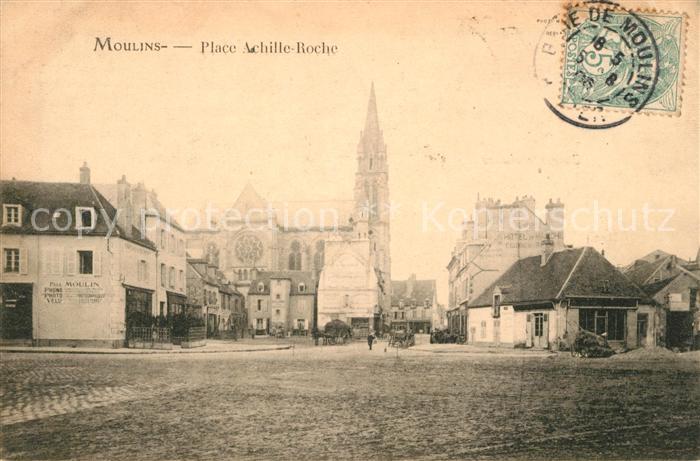 Moulins Allier Place Achille Roche