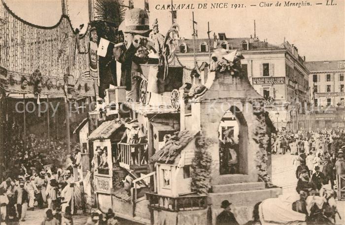 Nice Alpes Maritimes Carnaval Char de Meneghin