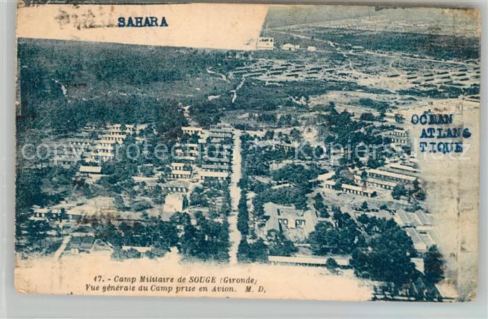 Gironde-sur-Dropt Fliegeraufnahme Militärlager