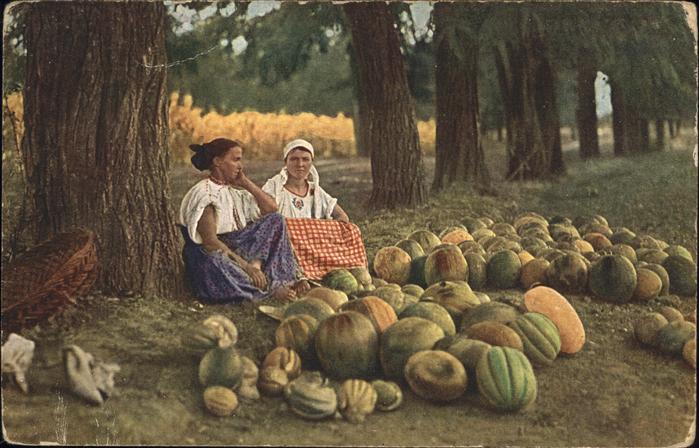 Typen Balkan Melonen Händlerinnen