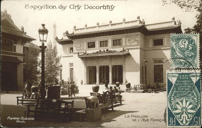 Exposition Arts Decoratifs Paris 1925 Pavillon Asie Francais