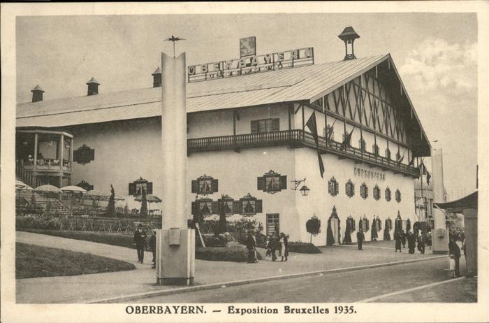 Exposition Bruxelles 1935 Oberbayern