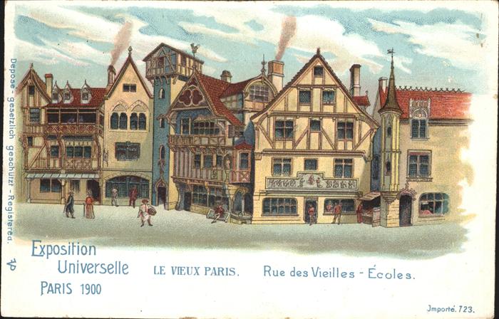 Exposition Universelle Paris 1900 Rue Vieilles Ecoles