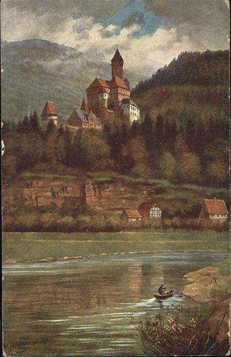 Zwingenberg Neckar Schloss Künstler H Hoffmann