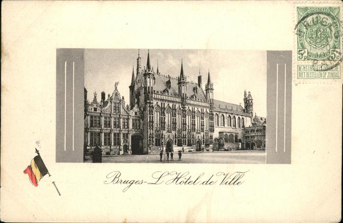 Bruges BRUGGE Belgie Hotel de Ville