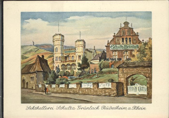 Ruedesheim Rhein Sektkellerei Schultz Grünlack