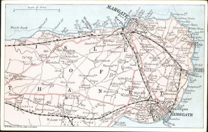 Margate UK Landkarte