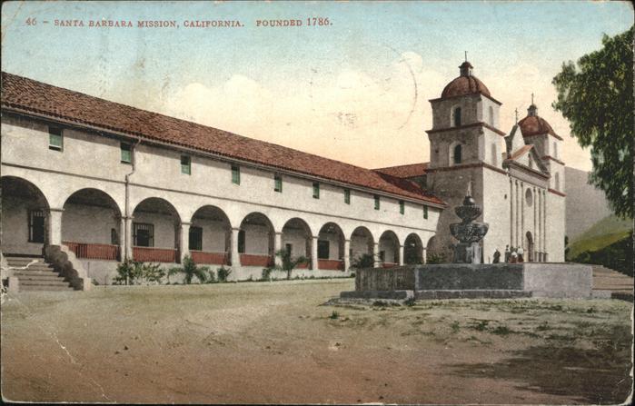 Santa Barbara California Mission founded 1786
